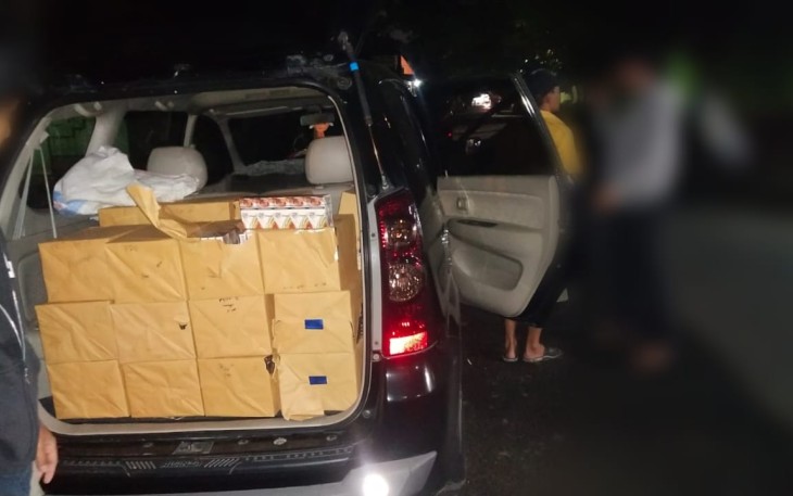 Barang bukti rokok ilegal diamankan Bea Cukai Malang