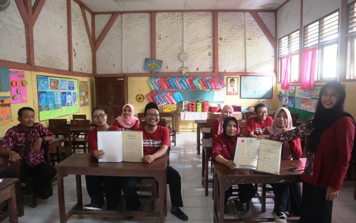 Komunitas SGM ketika berada di SD Wedarijaksa 01 Pati