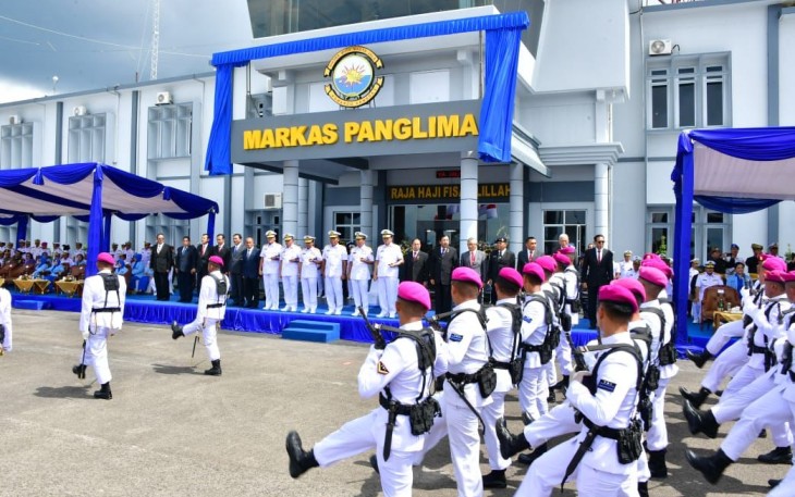 Peresmian Mako Koarmada I di Tanjung Pinang Kepulauan Riau, Senin (5/12)
