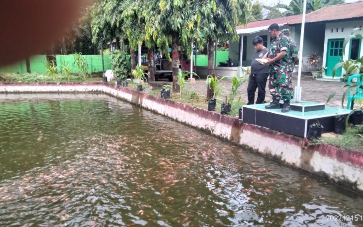 Budidaya ikan Danramil 11/Bky