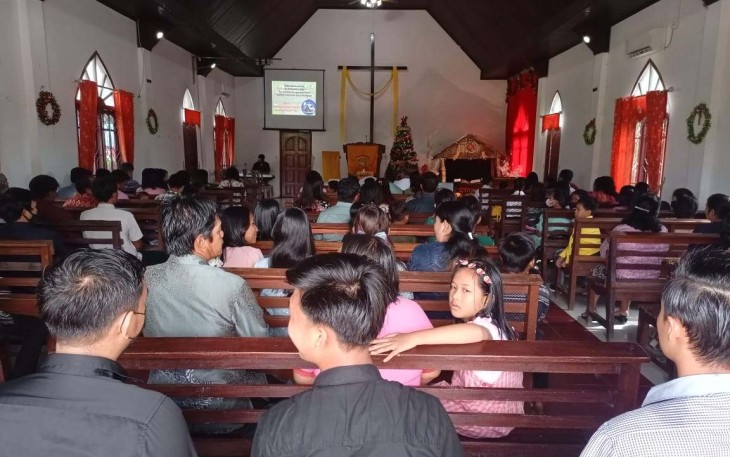 Pelaksanaan ibadah Natal di wilayah Koramil 04/Sangasanga