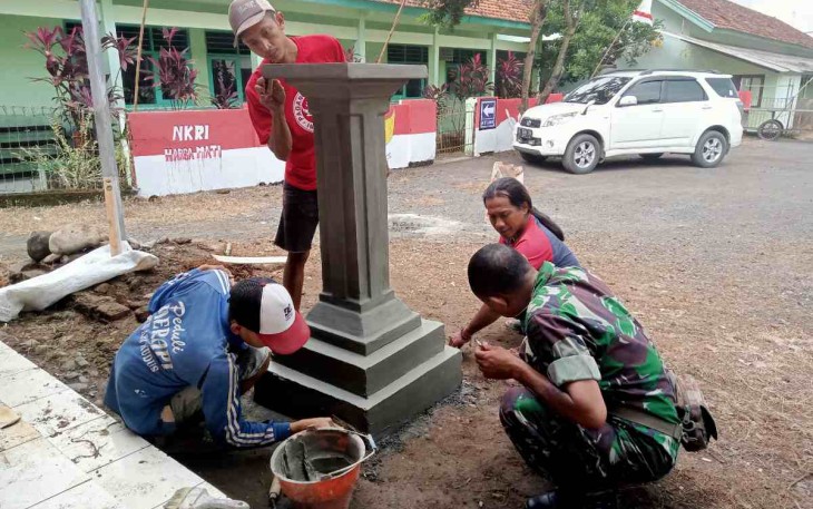Petsiapan dalam rangka pencanangan Kampung Pancasila 