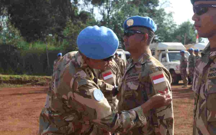 Tradisi Korps Kenaikan Pangkat Satgas BGC TNI Konga XXXIX-D Monusco