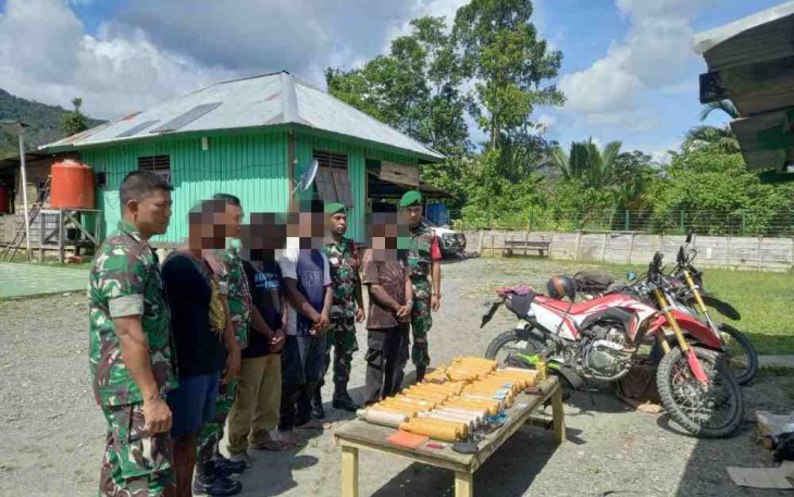 Barang bukti miras yang diamankan Pos Ramil Benawa