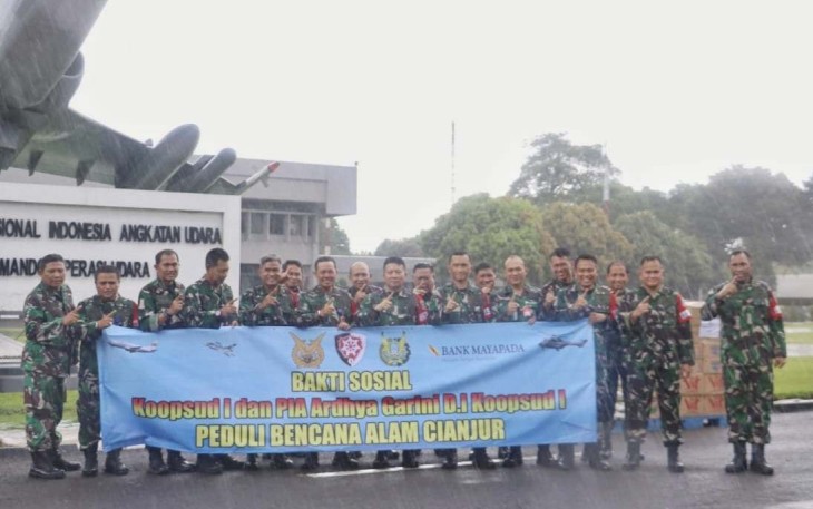 Bansos Kemanusian Koopsud I peduli korban gempa Cianjur