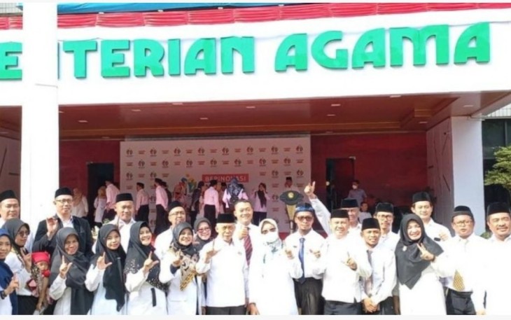 Penerima Anugerah Guru PAI Berprestasi dan Berdedikasi 2022 di Kemenag Jakarta, Senin (28/11)
