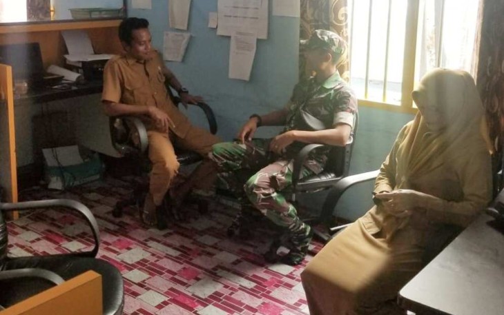 Komsos bersama aparat desa wilayah binaan