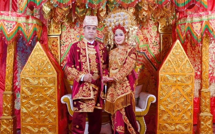 Ilustrasi pernikahan dengan menggunakan adat Padang. Sumber foto : Putri Diana