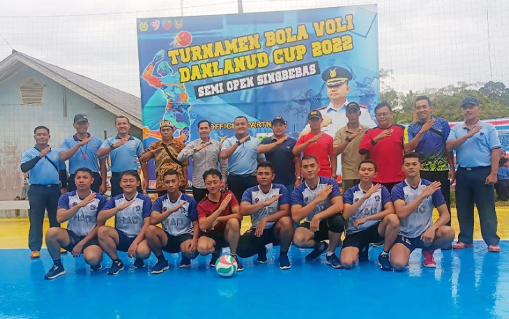 Pembukaan Turnamen Bola Volly Danlanud Cup 2022
