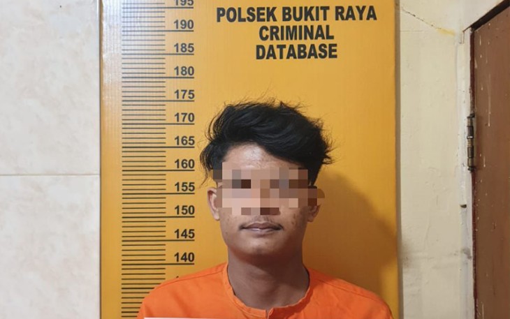 Tersangka saat diamankan