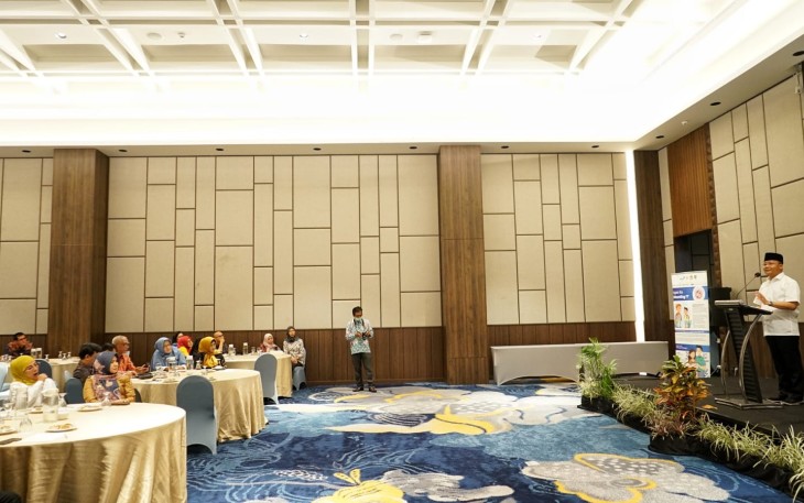 Gubernur Bengkulu Rohdin Mersyah saat secara resmi membuka Workshop Pengelolaan Kampung Keluarga Berkualitas Tingkat Provinsi Bengkulu Tahun 2022, Selasa (23/8/2022).
