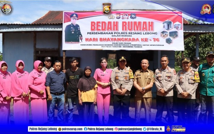 Polres Rejang Lebong Gelar Bedah Rumah