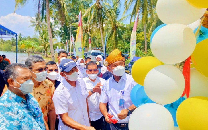 Pencanangan Kampung Budidaya Perikanan oleh Direktur Jendral Perikanan Budidaya KKP RI Tb. Haeru Rahayu,A,Pi,M.Sc., Sabtu (02/04/2022). 