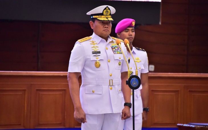 Kasal Laksamana TNI Yudo Margono saat Pimpin Sertijab Tiga Jabatan Strategis di Lingkungan Mabesal