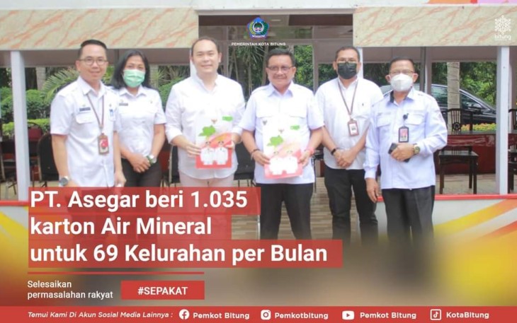 Foto bersama Walikota Bitung bersama CEO PT Asegar
