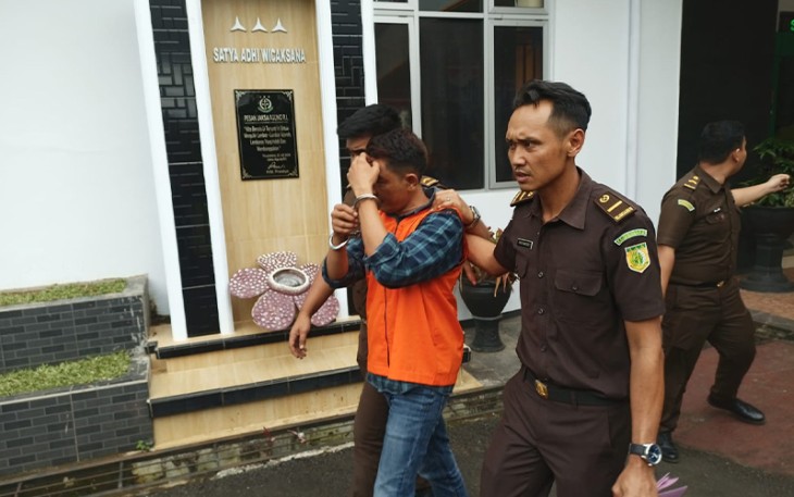 Kades Jabi Bengkulu Utara saat ditahan