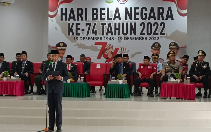 Suasana peringatan Hari Bela Negara di Monumen PDRI Koto Tinggi.