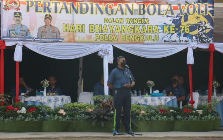 Wakapolda saat menyampaikan kata sambutan