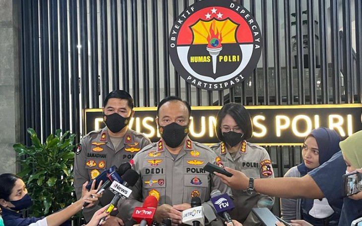 Kadiv Humas Polri Irjen Dedi Prasetyo kepada awak media, Jakarta, Kamis, 22 September 2022. 