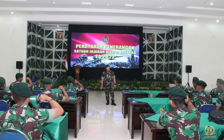 Divif 2 Kostrad saat Gelar Penataran Penerangan TA 2022