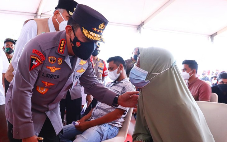 Kapolri Minta Forkopimda Lakukan Upaya Maksimal Cegah Peningkatan Positivity Rate
