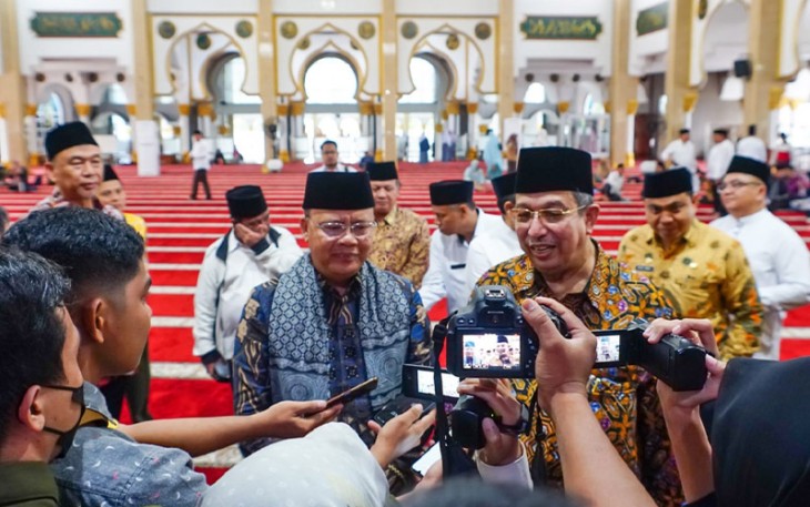 Gubernur Bengkulu Rohidin Mersyah pada Haflah dan Rakor LPTQ Provinsi Bengkulu Tahun 2022, Senin (14/11/2022).
