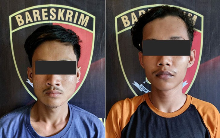 Tersangka saat diamankan