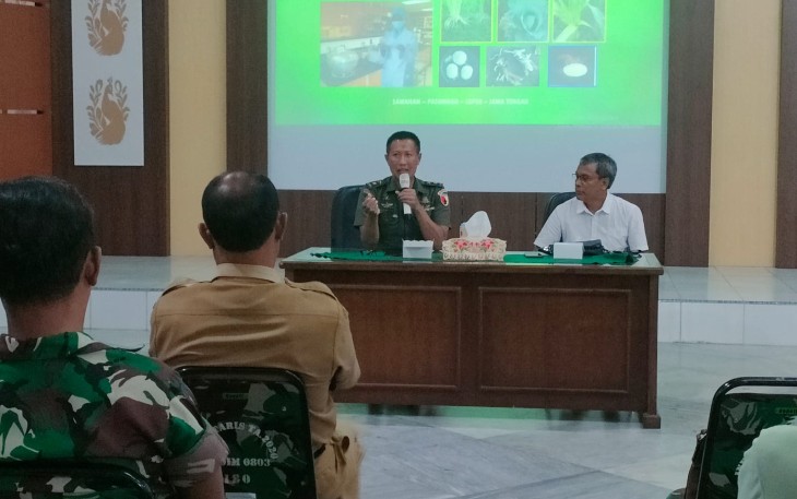 Kodim 0803/Madiun Gelar Sosialisasi Pupuk Hayati Bagi Babinsa Dan Kelompok Tani