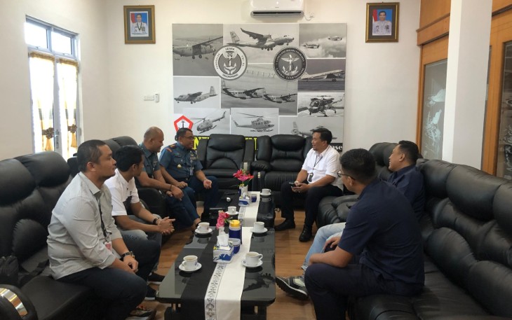 Danlanudal Tanjungpinang Terima Kunker EGM Badara Raja Haji Fisabilillah