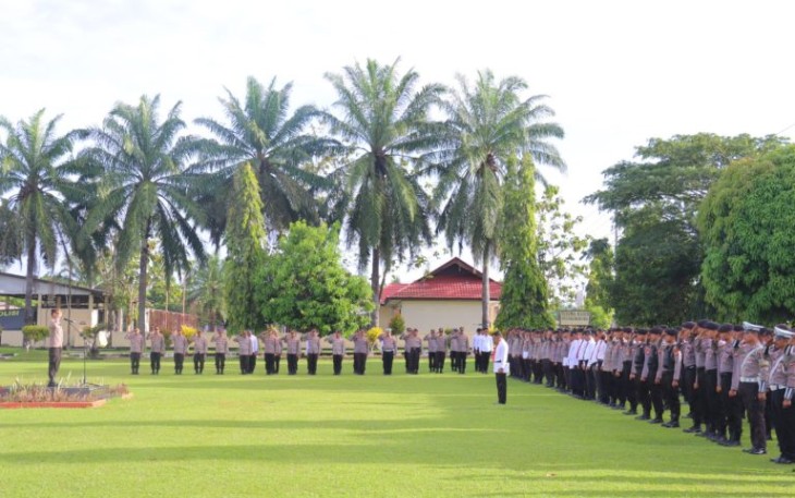Apel pagi Polres Bengkulu Selatan
