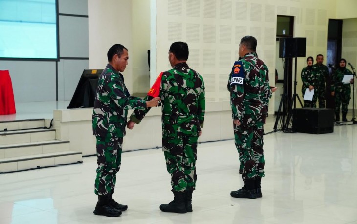Dankodiklat TNI Tinjau Gladi Bersih Upacara Pembukaan Gladi Posko Latgab TNI 2023   