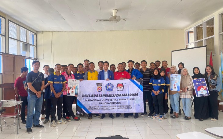 BEM Universitas Setia Budhi Rangkasbitung Deklarasikan Pemilu Damai 2024 Tanpa Hoax
