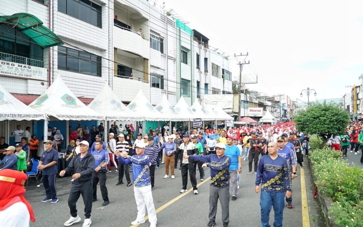 Gubernur Rohidin Mersyah Hadiri CFD di Rejang Lebong /Foto : Fredy MC