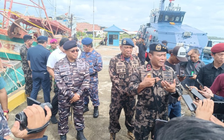 Danlanudal Tanjungpinang Hadiri Upacara Opsma Pengawasan dan Penindakan Penyelundupan BBL 2023