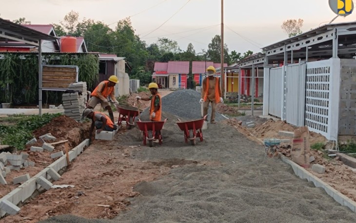 Kementerian PUPR Lengkapi Prasarana Sarana dan Utilitas Umum 1.805 Unit Perumahan Subsidi di Kalsel