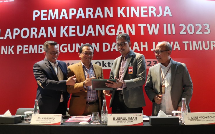 Penyaluran Kredit Bank Jatim Tumbuh di Atas Rata-Rata Perbankan yakni 12,61% 