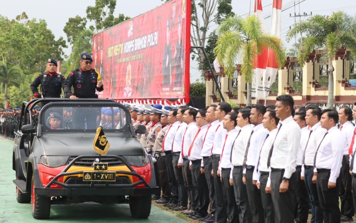 Upacara HUT Korps Brimob Polri ke-78