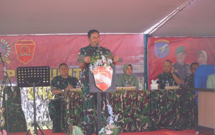 Pangdam XII/TPR saat Kunker ke YONIF 642/KPS