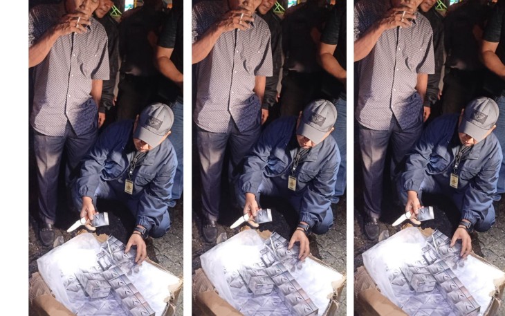 Polrestabes Medan Temukan Ribuan Rokok Ilegal di Mobil Mewah 