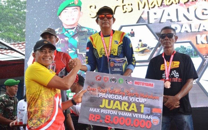 Pangdam VI/Mulawarman Tutup Gelaran Open Race Ketinting Kodim Kukar