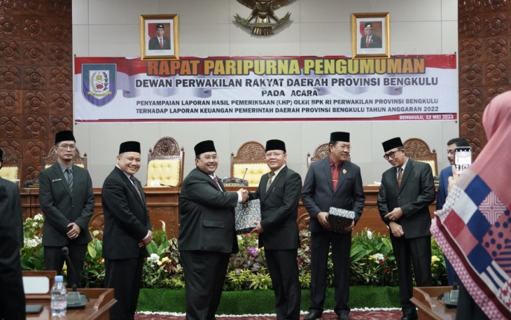 Pemerintah Provinsi Bengkulu kembali Meraih Opini WTP dari BPK RI yang Ke-6 Kalinya