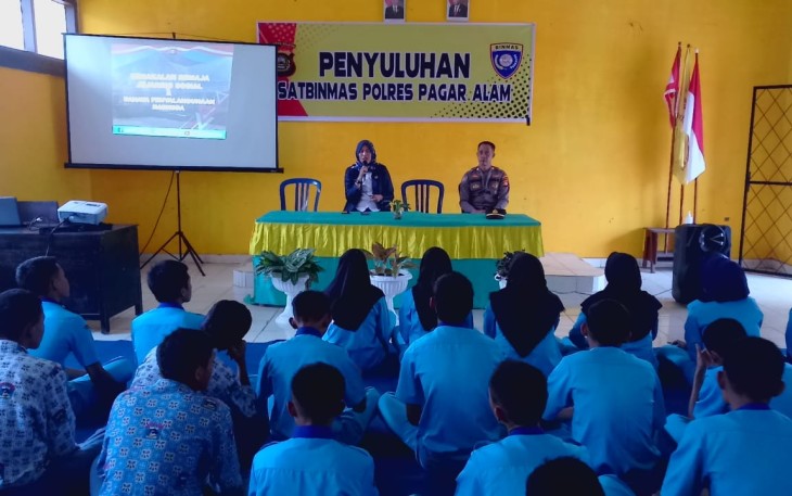 Polres Pagar Alam saat Giat Penyuluhan di SMA Negeri 2 