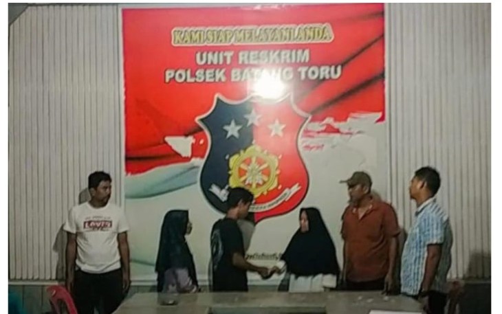 Restorative Justice, Kasus Pencurian Didamaikan Polsek Batang Toru