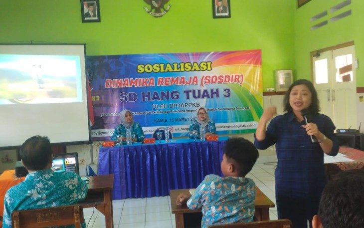 Siswa SD Hang Tuah 3 Surabaya Terima Sosialisasi Dinamika Remaja