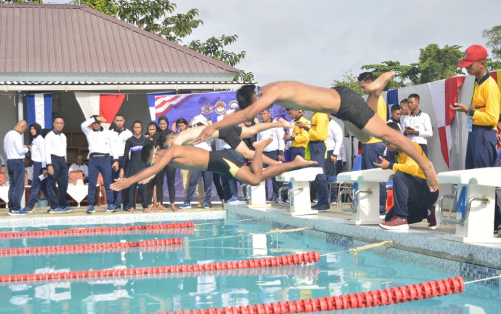 Tim Renang Koarmada III  Sabet Tiga Mendali Emas dalam Lomba Renang Hari Armada Tahun 2023