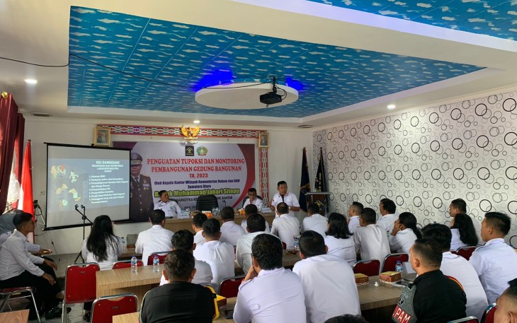 Kakanwil Kemenkumham Sumut Lakukan Monitoring Tugas Fungsi Pemasyarakatan Lapas Narkotika Kelas IIA Pematang Siantar