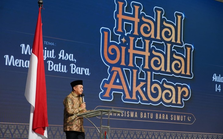 Bupati Batu Bara saat Hadiri Halal Bihalal Akbar IPMBB