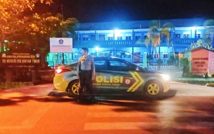 Personil Polres Bintan saat Lakukan Patroli