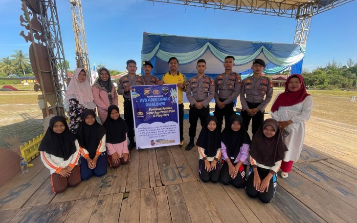 Polres Mukomuko saat Sosialisasikan Polri Super App