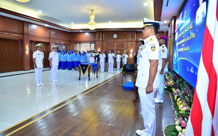 Komandan Puspenerbal Hadiri Sertijab Danpushidrosal, Pangkolinlamil dan Asrena Kasal